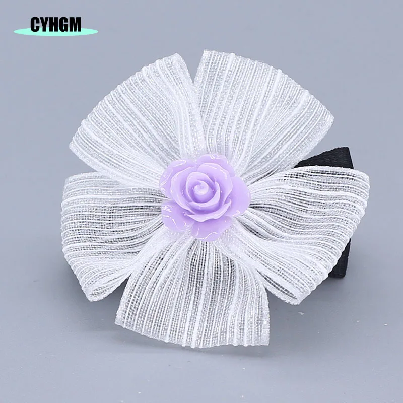 Оптовая продажа заколки для волос девочек головные уборы шелковые резинки