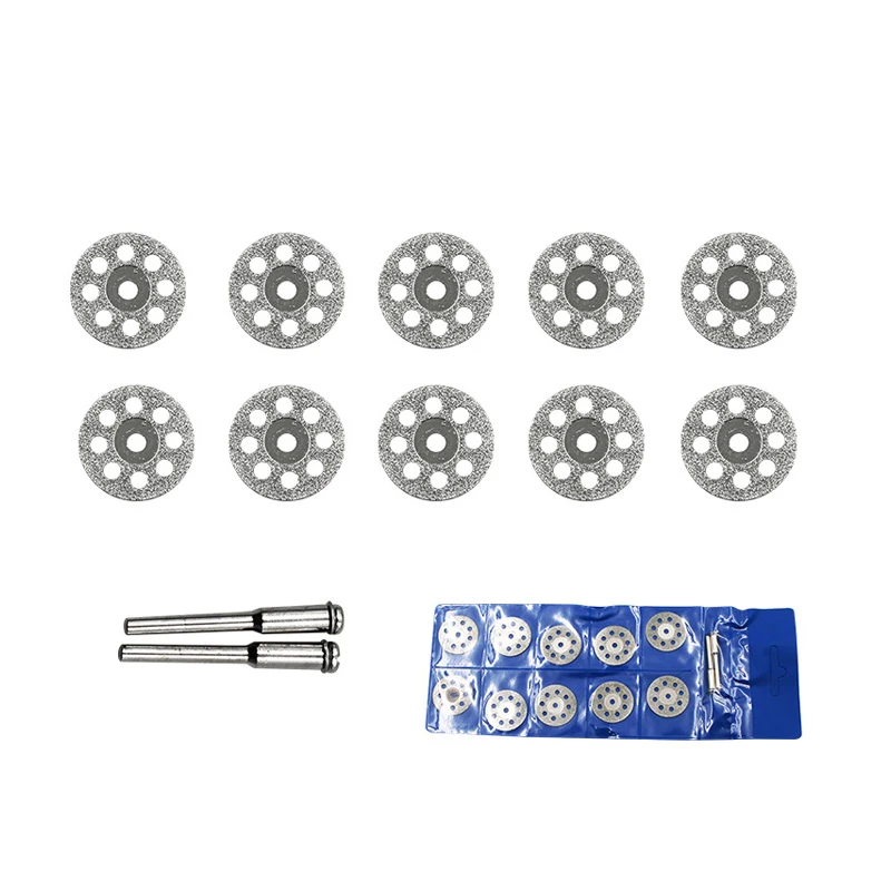 10 шт./компл. Dremel алмазный режущий диск для Dremel вращающийся аксессуары для инструментов с 2 оправками