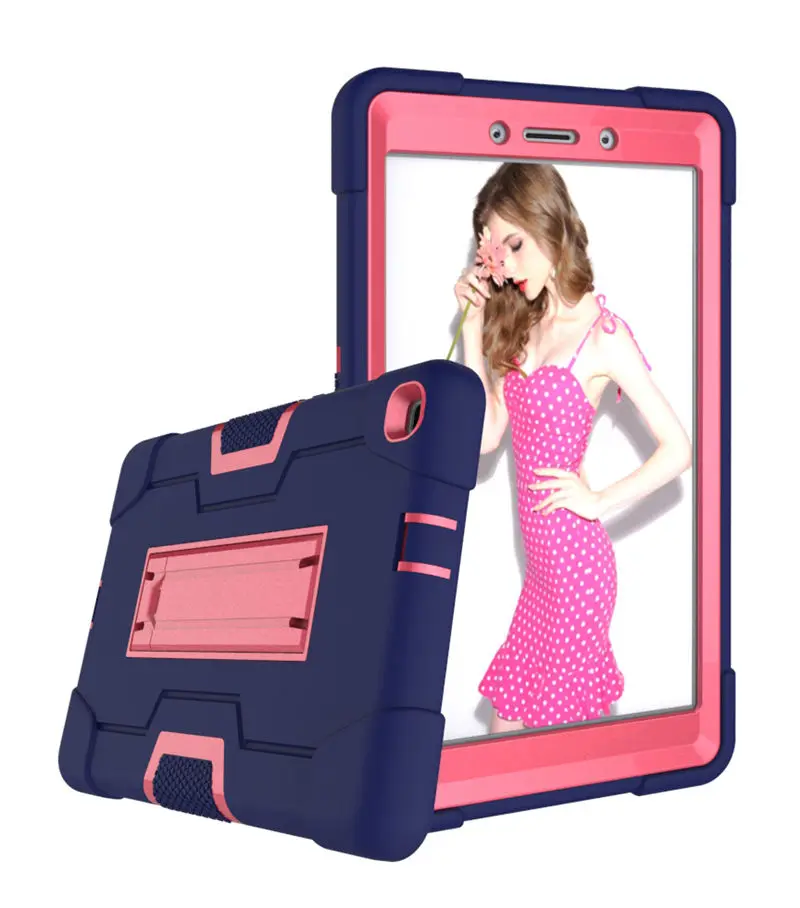 Чехол для Samsung Galaxy Tab A 8,0 SM-T290 SM-T295 T290 T295 T297 чехол сверхмощный Funda дети Безопасный силиконовый PC Shell+ подарок