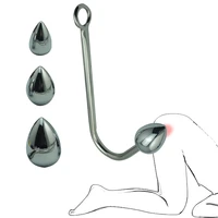 butt plug metal anal plug anal massage anus dilator prostate massage hook pull ring anal sex toys for women female masturbation