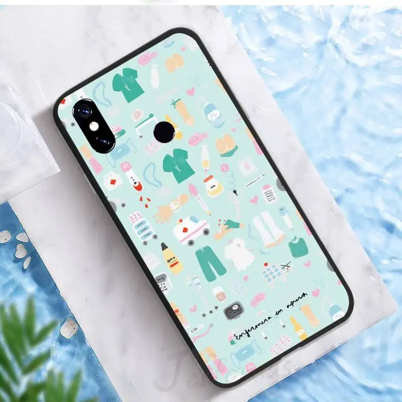 

Cartoon Medicine Doctor Nurse Phone Case For Xiaomi Redmi note 7 8 9 t k30 max3 9 s 10 pro lite