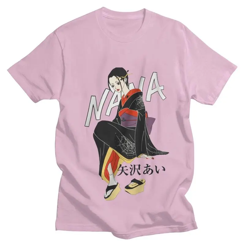 

Cool Men Streetwear T Shirt Nana Osaki T-shirt Short Sleeve Soft Cotton Tee Tops Summer Japanese Harajuku Anime Manga Tshirts