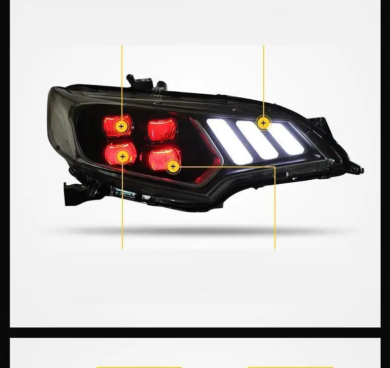 Указатель поворота, Стайлинг, Automovil, Drl, Led Assessoires, дневные ходовые огни, передние противотуманные фары, автомобильные фары в сборе, 18 для Honda Fit