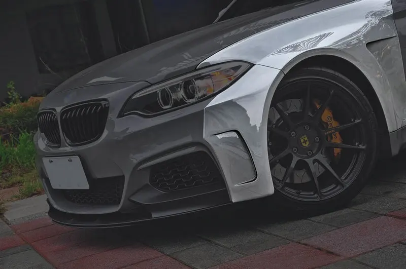Стайлинг автомобиля для BMW F22 M Стиль FRP стекловолокно широкоугольный передний