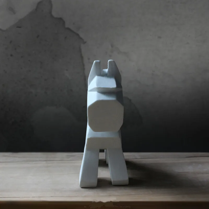 Керамическая статуя для домашних животных ручной работы украшение собаки