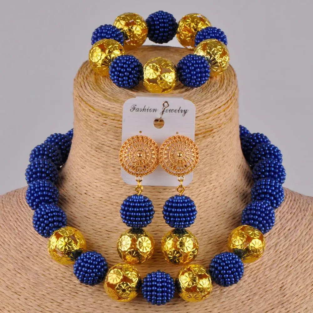 Разноцветный комплект ювелирных изделий в африканском стиле имитация жемчуга