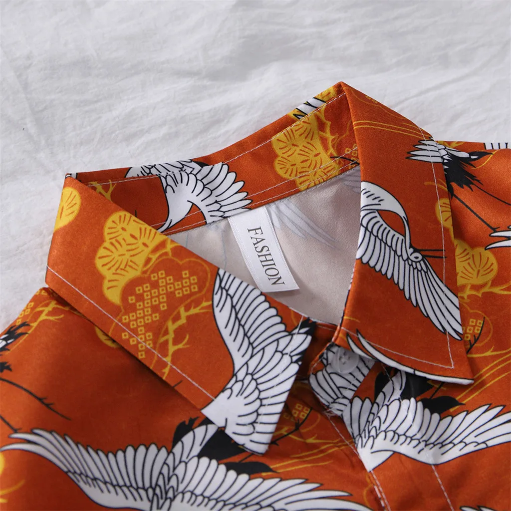 

Men'S Hawaiian Beach Shirt Print Shirts Tops Casual Short Sleeve Summer Holiday Vacation Fashion Plus Size M-3Xl Fashion Z0310