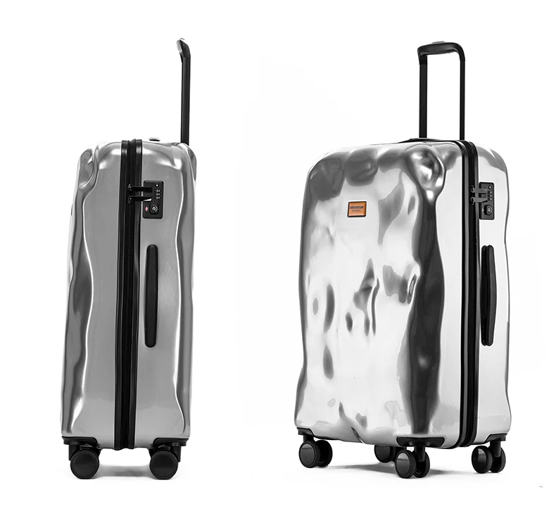 Ретро чемодан на колесиках с алюминиевой рамой дорожная сумка для женщин