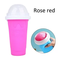 diy silicone smoothie cup ice cream maker homemade double layer squeeze cup ice slush making bottle summer cold keeping cup