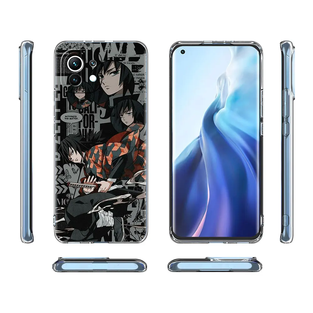 anime demon slayer case for xiaomi mi note 10 5g 9t pro a3 8 lite poco m3 x3 nfc f3 airbag anti sac phone shell cover capa cas free global shipping
