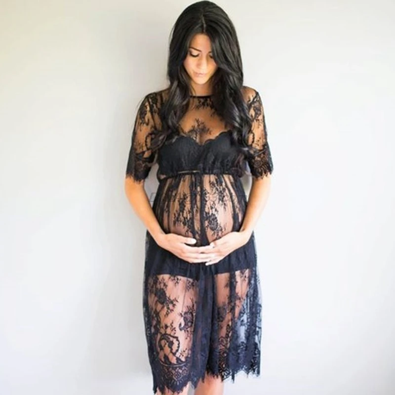 

Реквизит для фотосъемки беременных, кружевное Прозрачное платье для беременных, необычная студийная одежда, реквизит для фотосъемки