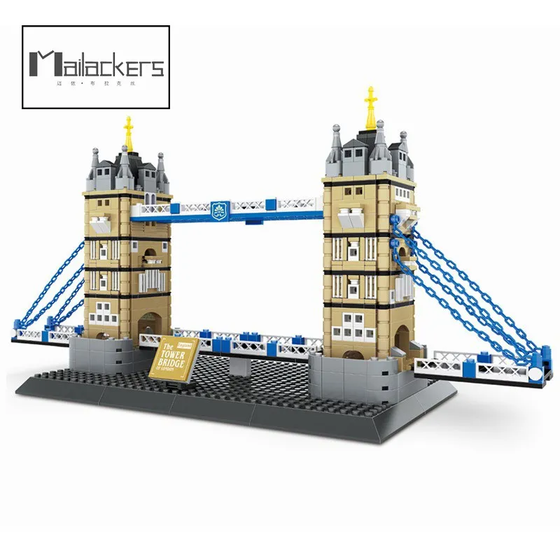 

Mailackers, 3D Строительные блоки, мировая архитектура, Лондонская башня, мост, строительные блоки, «сделай сам», алмазные блоки, кирпичи, игрушки ...