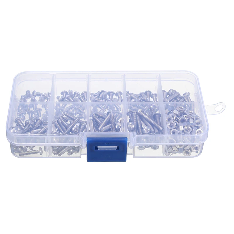 Suleve M3SS1 340 шт./компл. Метрическая головка из нержавеющей стали с шестигранной