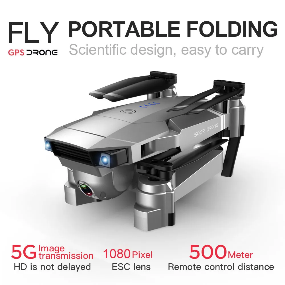 SG907 Профессиональный Дрон с разрешением 4K селфи HD двойной Камера GPS следите за