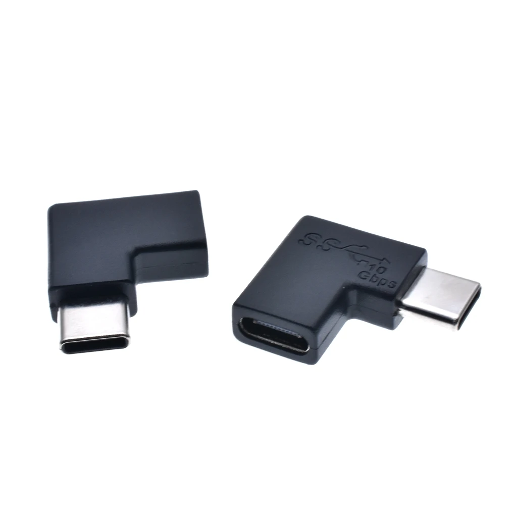 90/180 градусов прямой угол USB 3.1 Type C штекер-гнездо USBC гнездо-гнездо штекер-штекер