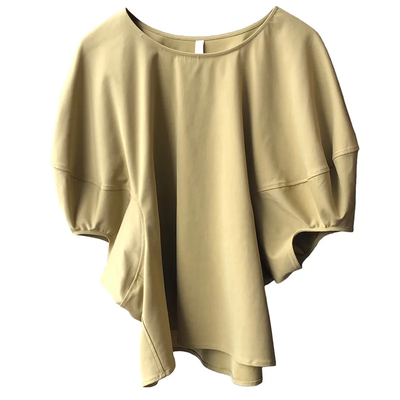 Женская футболка с коротким рукавом Свободный Топ круглым вырезом Летний сезон