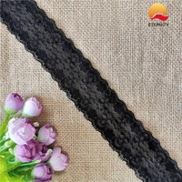 s1031 4cm black underwear nylon spandex elastic lace small edging decoration clothes materiel narrow edge