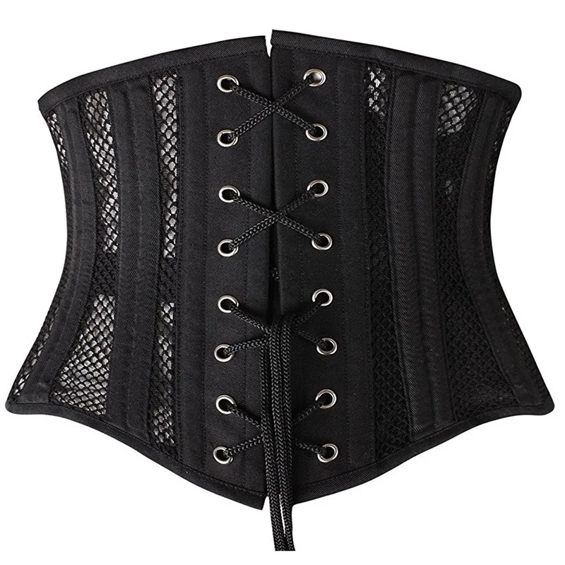 Women Net Ventilation Corsets Bustiers Lingerie Cupless Corset Push Up Waist Cincher Underbust Belt Shapewear | Женская одежда