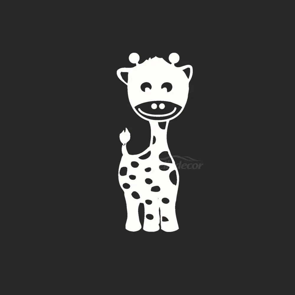 Милые виниловые наклейки на бампер автомобиля с изображением оленя Сики и улыбки