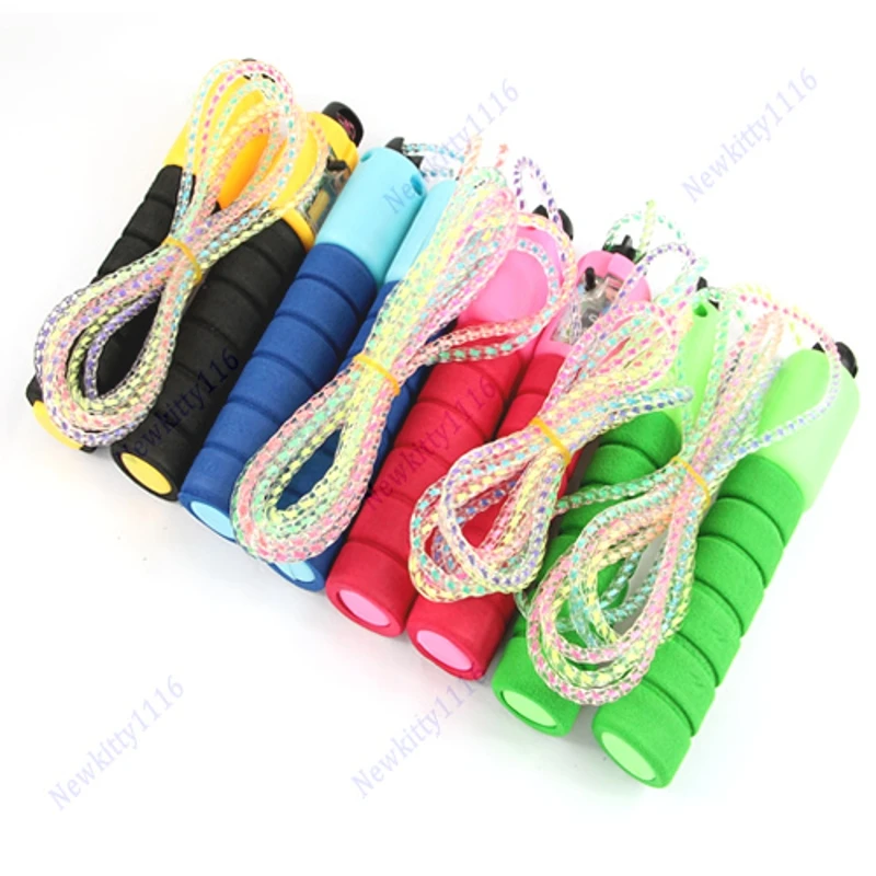 Скакалка для прыжков Регулируемая со счетчиком номер фитнес-упражнения