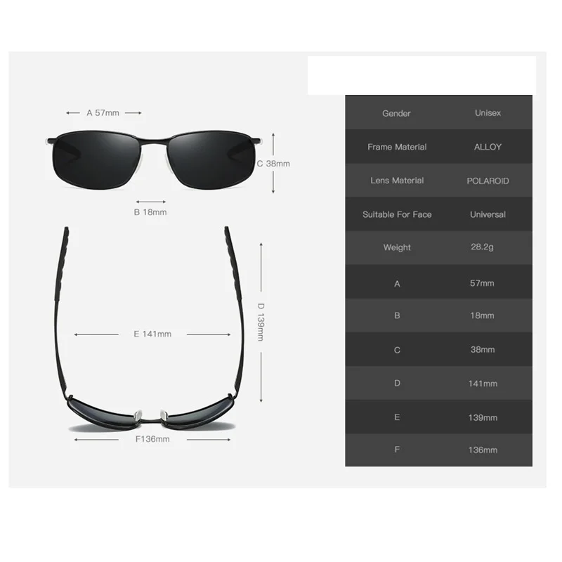 Мужские солнцезащитные очки брендовые прямоугольные в стиле пилота лето 2019 |