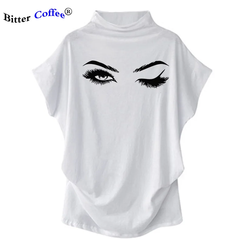 Новая красивая забавная футболка размера плюс с коротким рукавом летучая мышь