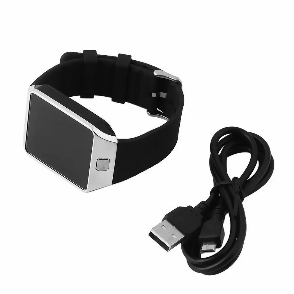 Многофункциональные Смарт часы DZ09 с Bluetooth Цифровые мужские 1 56 дюймов экран