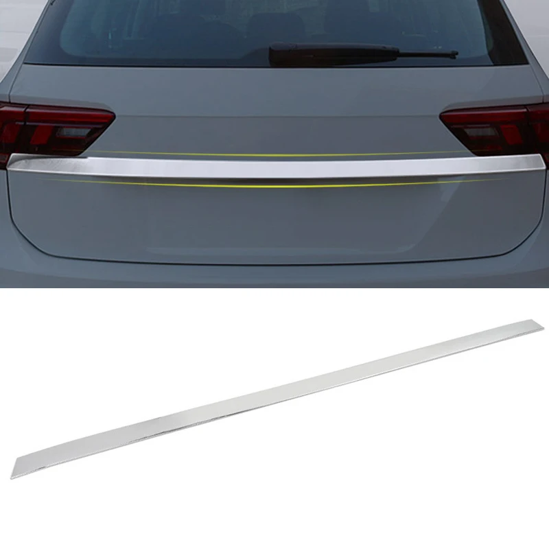 Above Vtear для VW Tiguan тигуан задний багажник отделка двери Наружные молдинги аксессуары из нержавеющей стали Автоматическая задняя дверь защита,автотовары - Цвет: Above
