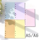 A5 A6 цветная розовая фиолетовая бумага для блокнота Заполняемая спиральная папка индекс внутренняя страница ежедневный ежемесячный недельный ежедневник
