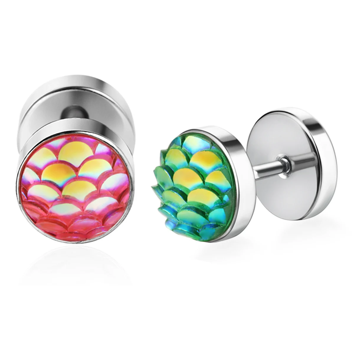 Серьги из нержавеющей стали для женщин и мужчин массивные геометрические