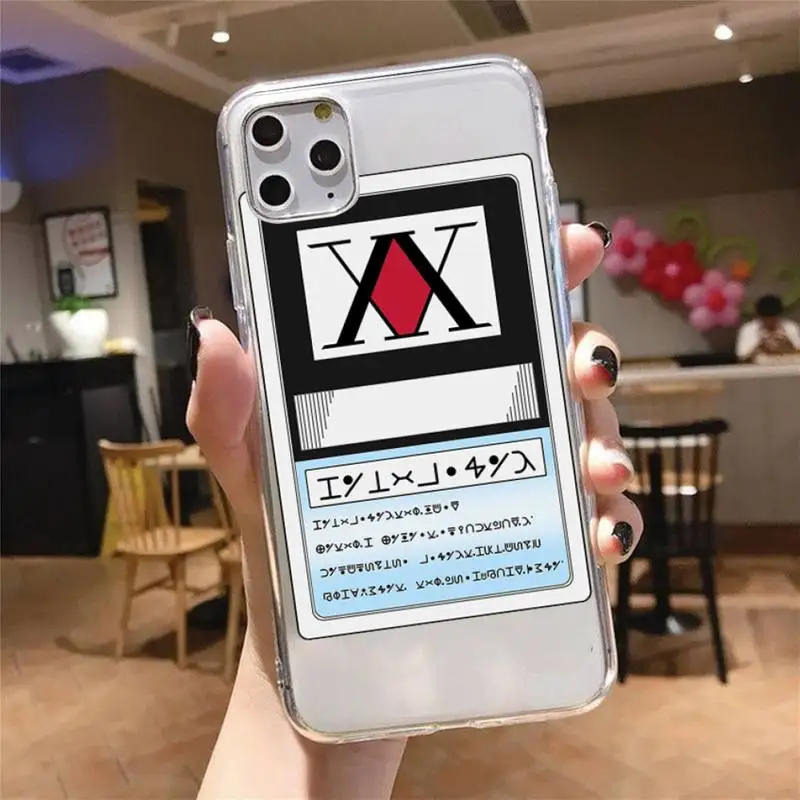 

Anime Hunter X hunter Phone Case Transparent soft For iphone 5 5s 5c se 6 6s 7 8 11 12 plus mini x xs xr pro max