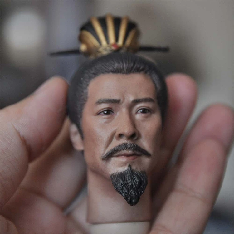 

Best Sell 1:6 Liu Bei Head Sculpt Carved XuanDe Fit For 12" Male Action Figure Body Toys For Collection