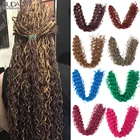 Косы Zizi, Freetress, вязаные крючком косички косы для наращивания, 20 дюймов, длинные кудрявые, из синтетического волокна, для женщин