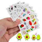 3D Милые Мультяшные наклейки для ногтей с авокадо, сексуальная девушка, абстрактное лицо, животные, Слайдеры для ногтей, украшение с надписью на русском языке, самоклеящиеся наклейки