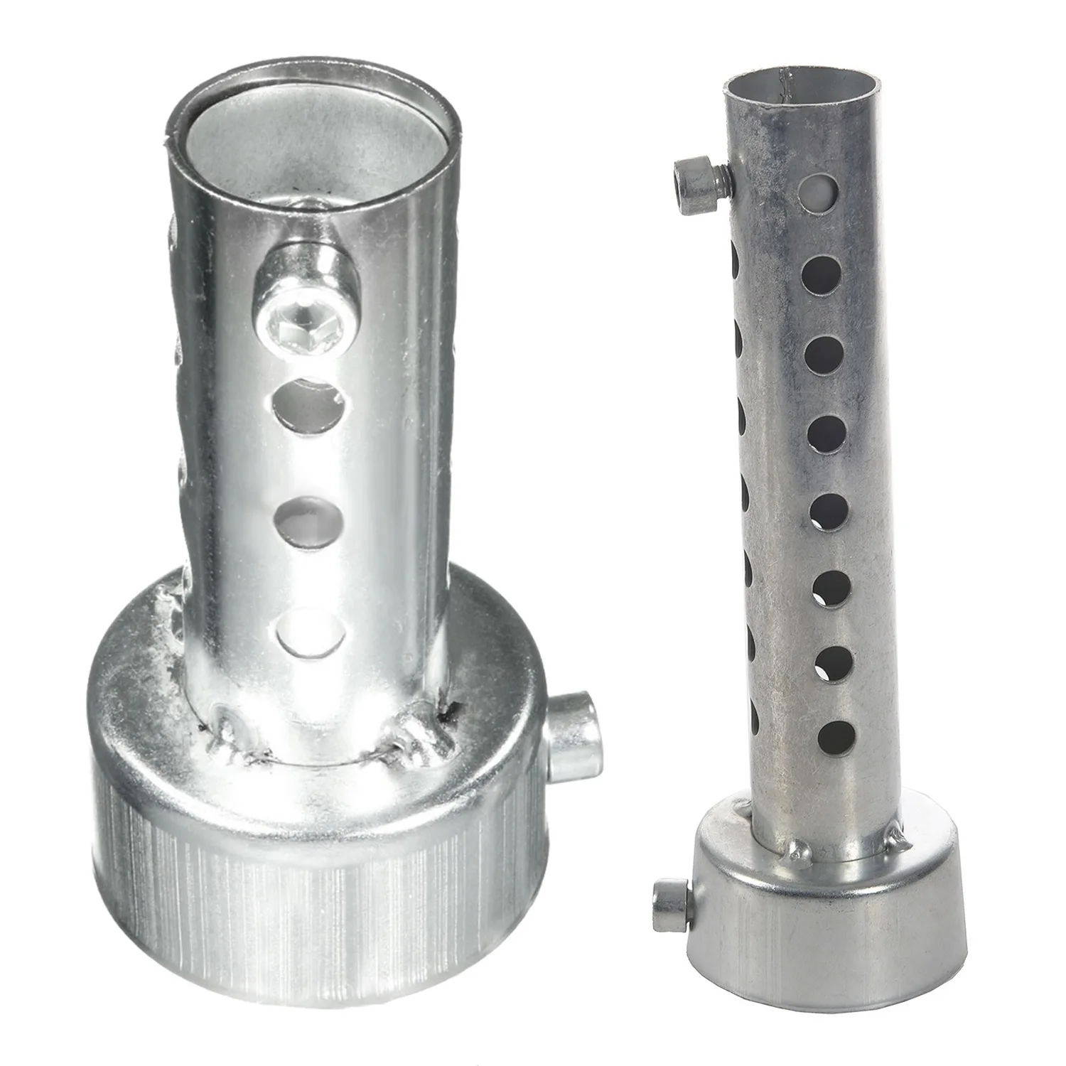 

2x Silver color Motorcycle Exhaust Can Muffler Insert Baffle DB Killer Silencer 42mm x 80mm & 45mm x 140mm