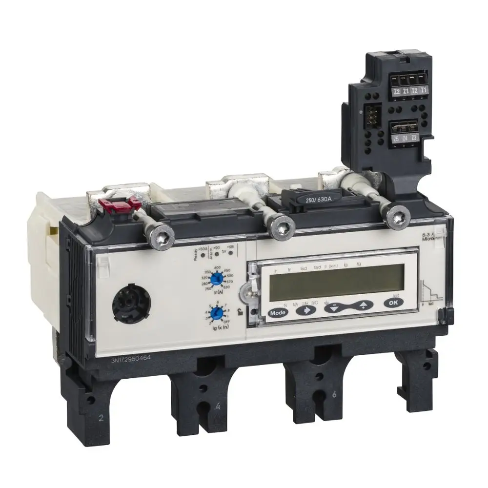 

Circuit breaker Micrologic 6.3 for NS NSX400/ 630 LV432105 Trip unit - Micrologic 6.3 A - 630 A - 4 poles 4d