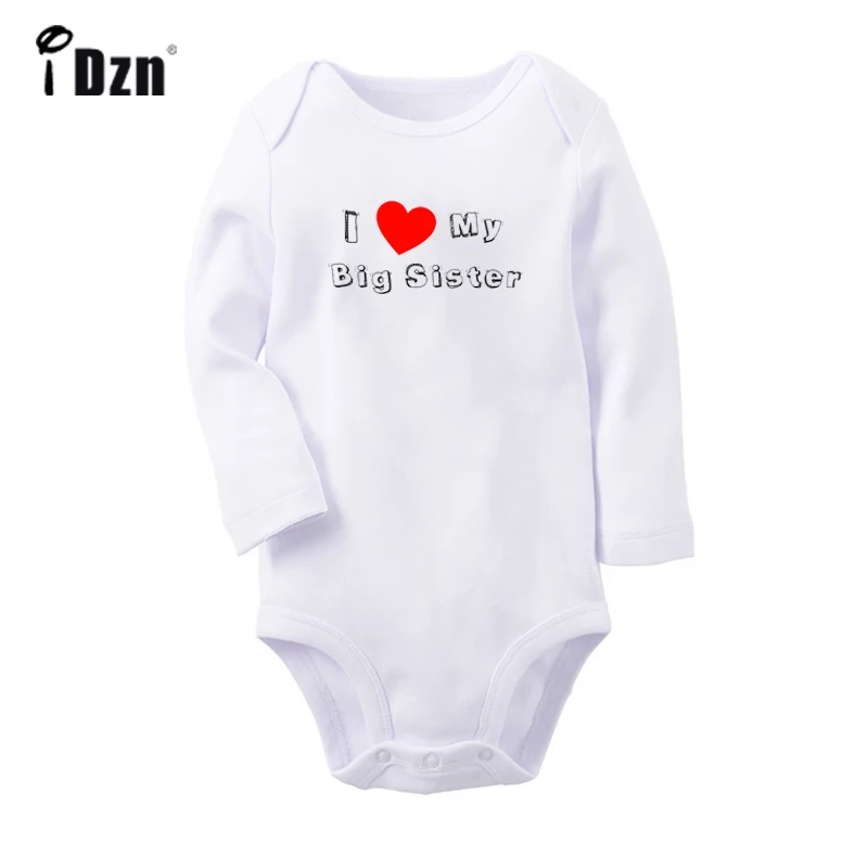 Дизайнерский комбинезон для новорожденных с надписью I love my mom dad sister brother длинными