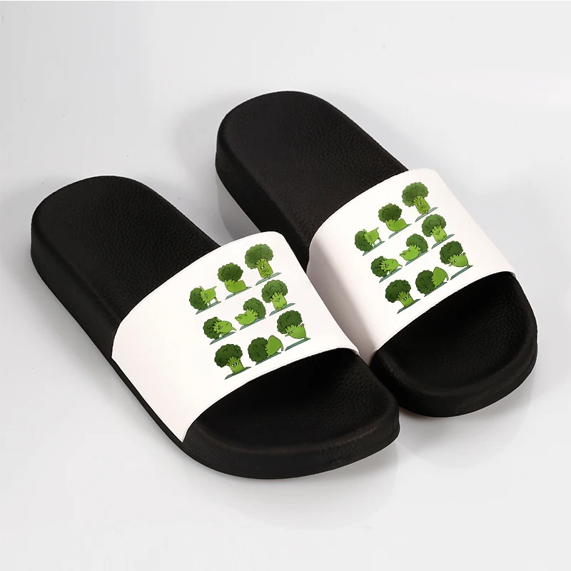 

Sandals For Women 2021 Kawaii Cartoon Pattern Slip Summer Home Indoor Sandals Flip Flops Beach Soft Sole Flat Slippers Female