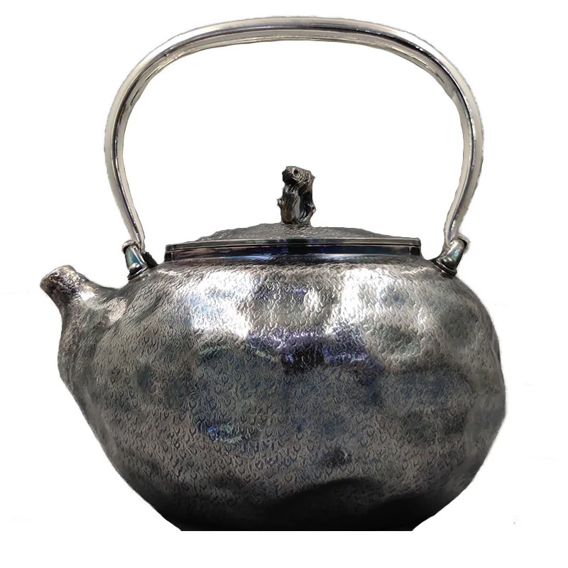 

Teapot, stainless steel teapot, silver teapot, hot water teapot, portable teapot 900 ml, kung fu tea set.