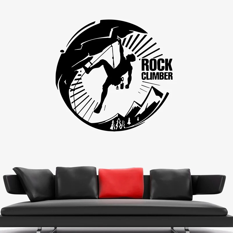 

Наклейка на стену для скалолазания, туристическая Спортивная наклейка, наклейка для экстремального спорта, домашний декор, съемная Настенн...