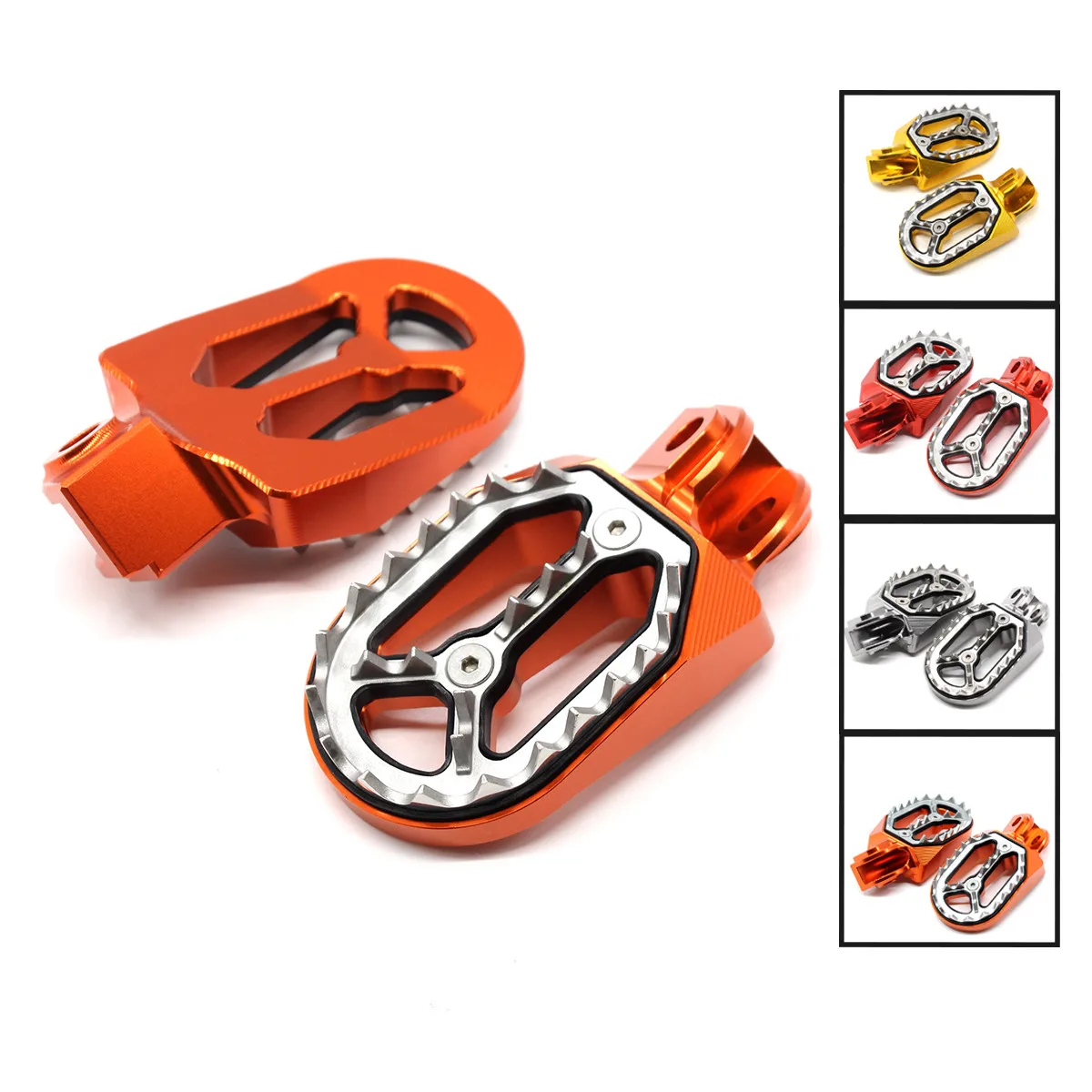 

Motocross CNC Shark Teeth Foot Pegs Pedals Foot Rests Shark Teeth For KTM 125 150 SX 250 SX-F/XC-F 2016-2020 2019 2018 2017 2016