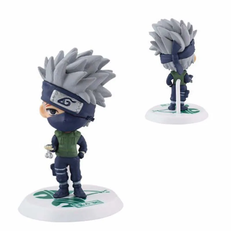 

1pc Random Anime Cartoon Q Version Kakashi Sakura Sasuke Action Figure T30