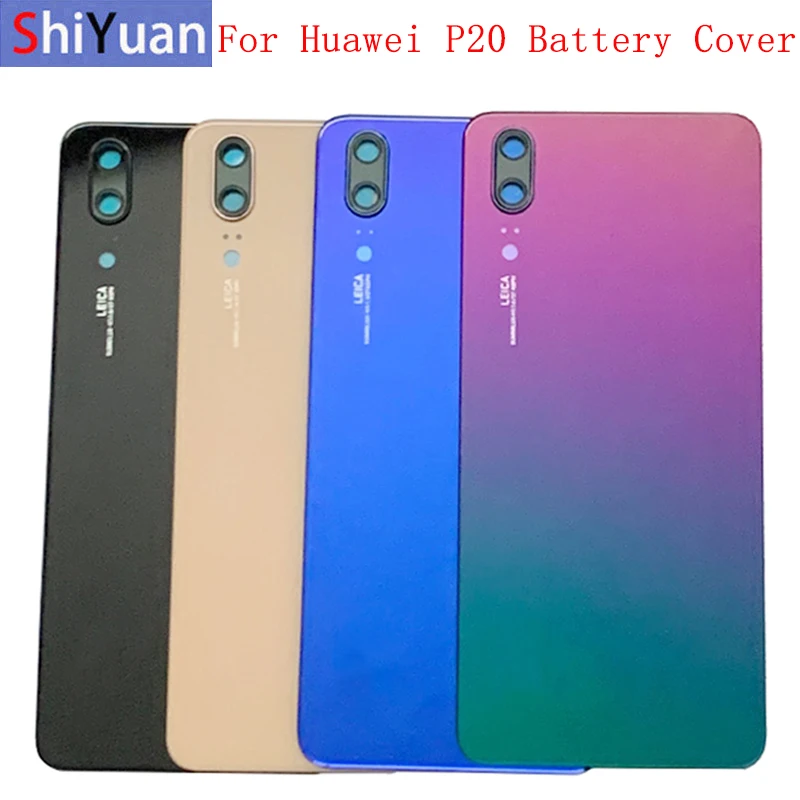 Корпус аккумуляторного отсека для Huawei P20 задняя крышка стеклянный чехол задней
