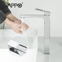 gappo chrome tall basin sink faucet slim bathroom washbasin water mixer tap hot cold water basin crane tap bathroom tap g1018 2