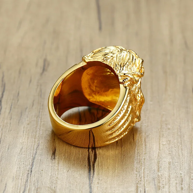 Vingtage религиозное христианское кольцо из нержавеющей стали для мужчин ювелирные