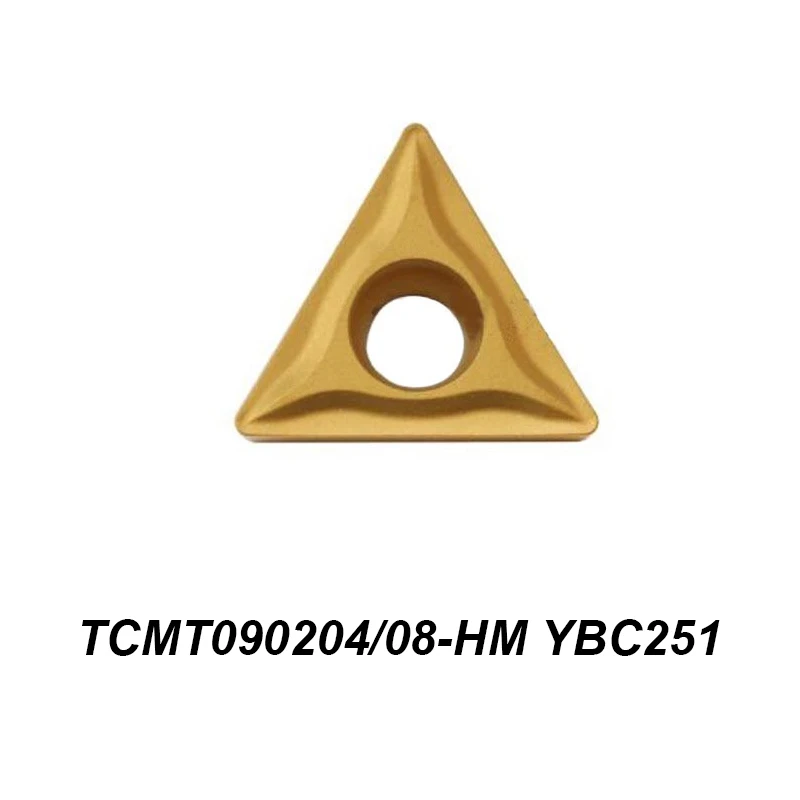 Оригинальный TCMT 090204 090208 TCMT090204-HM TCMT090208-HM YBC251 треугольный Расточная Резцовая