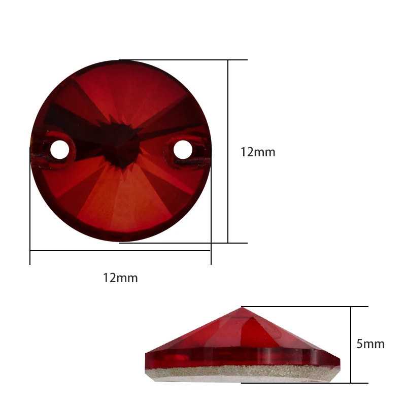 XIAOPU круглая форма блестящий свежий цвет K9 стекло пришивные стразы плоская задняя