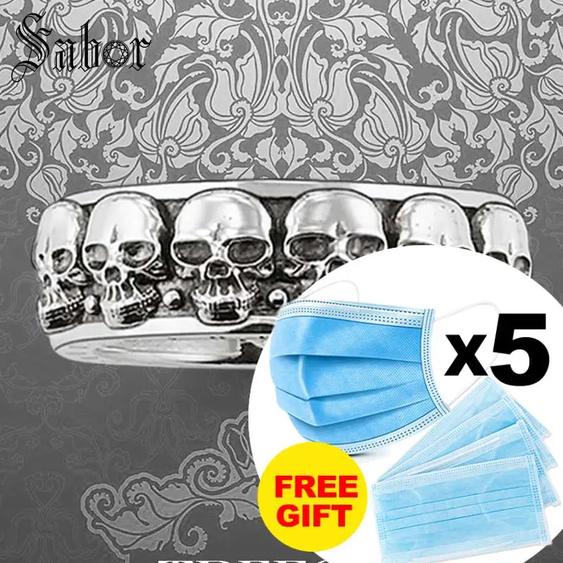 Обручальные кольца вечности большие черепа Скелет серебряный цвет модные