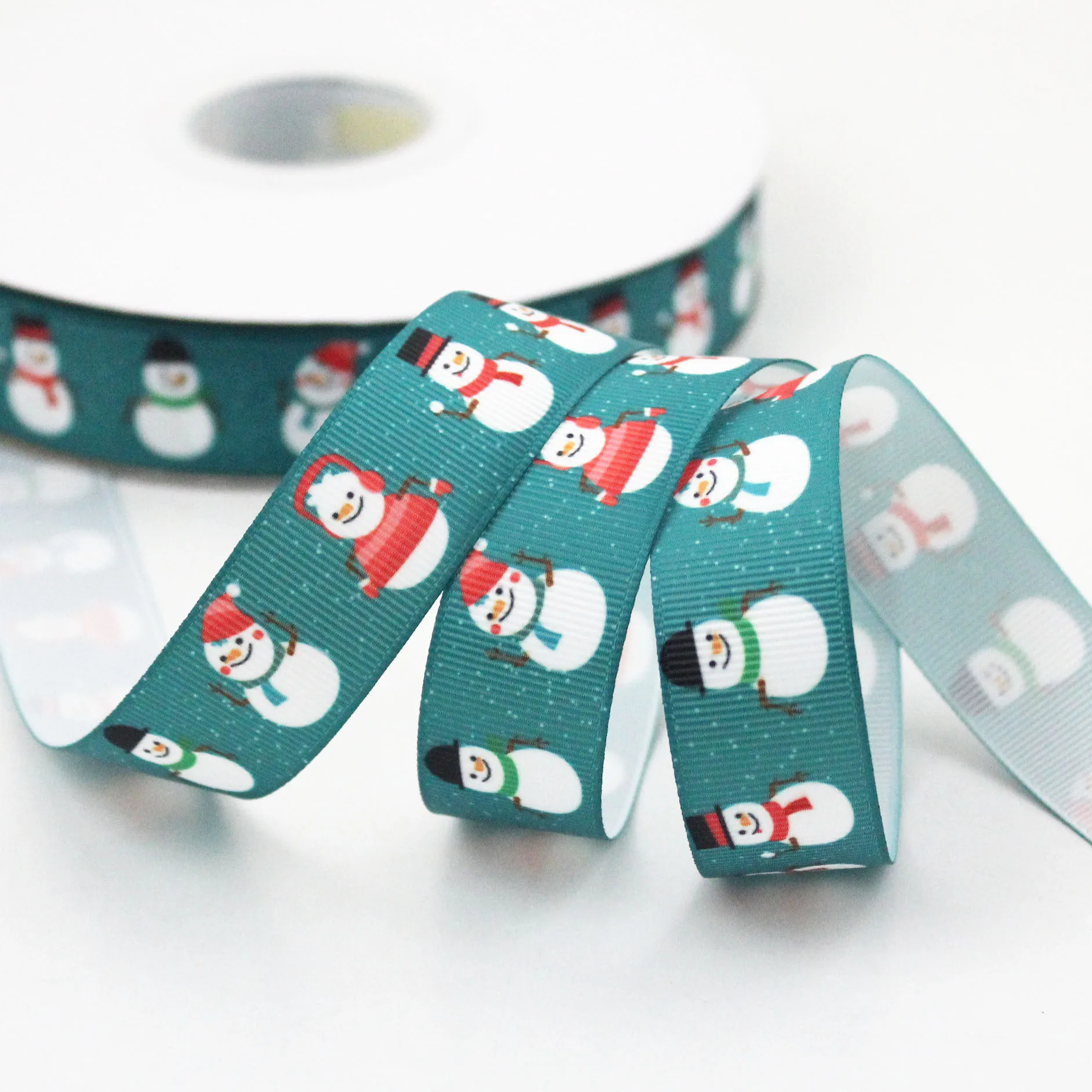 

Cartoon Christmas printed grosgrain ribbon 9-75mm DIY handmade materials christmas wedding gift wrap tape ribbons