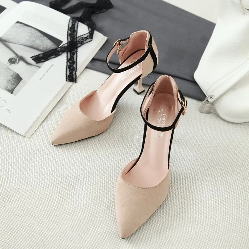 

2020 Women's Shoes New High Heels Pointed Stiletto Fashion Women's Single Shoes Sexy Concise Elegant High-heeled Shoes U14-70